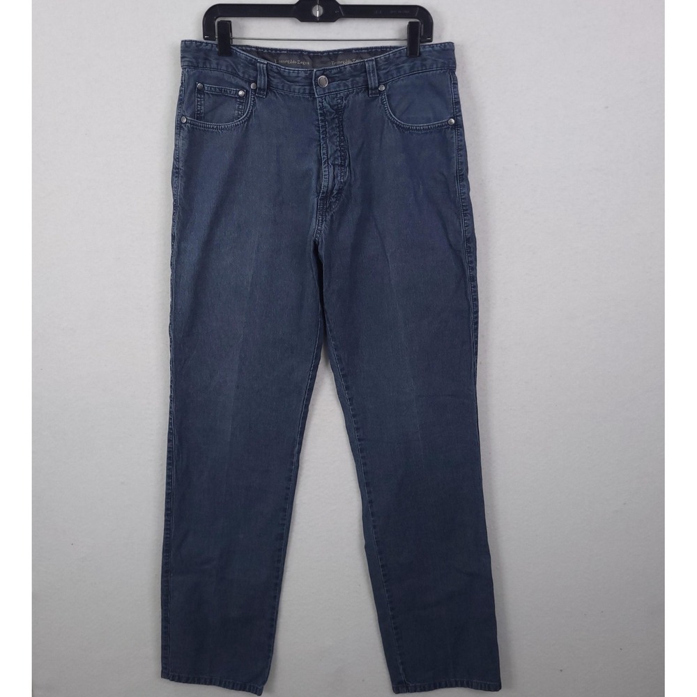 Ermenegildo Zegna Jeans Men 36x33 Fits 34x33 Regular Straight Corduroy Italy